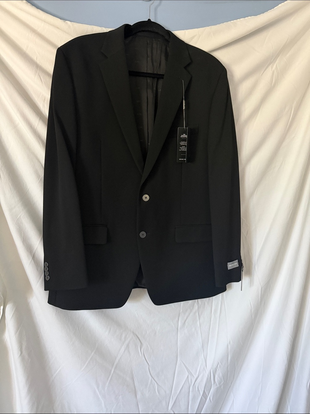 Michael Kors Black Men's Two-Button Blazer Sport Coat